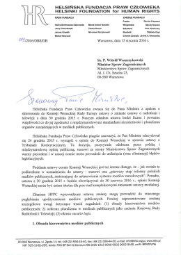 tutaj - Helsińska Fundacja Praw Człowieka