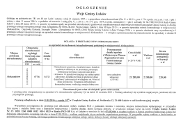 Treść ogłoszenia