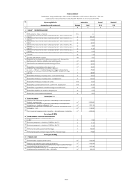 Przedmiar robót dr 3530L oraz 3542L Przeorsk Korhynie cz. 3