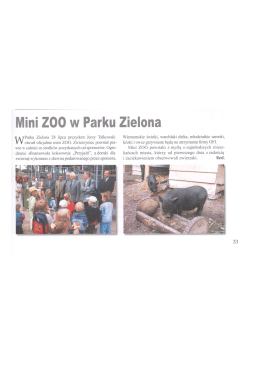 Mini ZOO w Parku Zielona