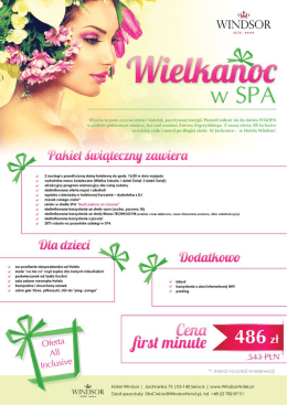 Wielkanoc w SPA Hotel Windsor