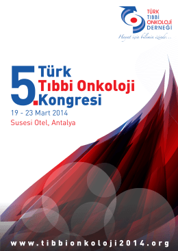 5.Türk Tıbbi Onkoloji kongresi Duyurusu