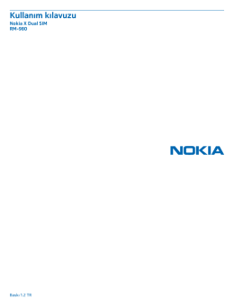 Nokia X Dual SIM Kullanım Kılavuzu
