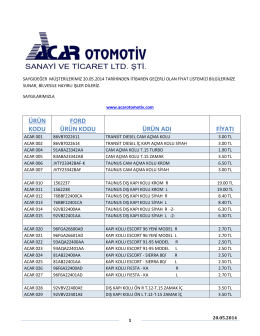 PDF İndir - Acar Otomotiv