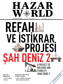 A pRoJEcT of WElfARE AND STAbIlITY SHAH DENIZ 2