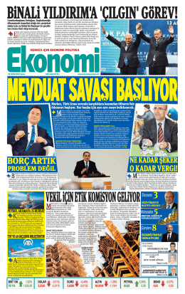 24 EKİM 2014 - Ekonomi Gazetesi