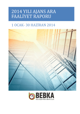 2014 yılı ajans ara f - BEBKA | Bursa Eskişehir Bilecik Kalkınma Ajansı