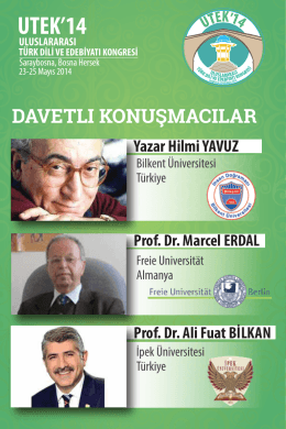 UTEK 14 - UTEK 2014 - International Burch University