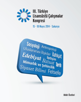 III. - Türkiye Lisansüstü Çalışmalar Kongresi
