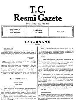 KARARNAME E - Resmi Gazete
