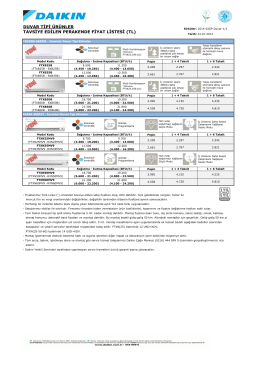 20140107-Daikin Fiyat Listesi Intema