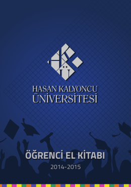 öğrenci el kitabı - Hasan Kalyoncu Üniversitesi