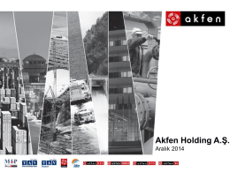 Akfen Holding Sunumu Aralık 2014