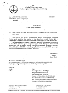 Sivas Kongresi Kapsamında Şiir, Resim ve Kompozisyon Yarışması