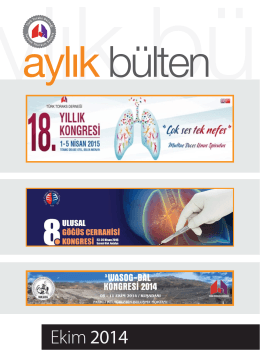 Ekim 2014 - Türk Toraks Derneği