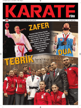 Aralık 2014 - Türkiye Karate Federasyonu