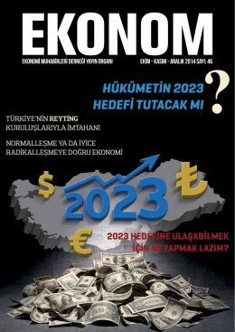 Ekonom Dergisi - Ekonomi Muhabirleri Derneği
