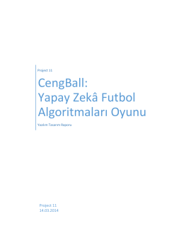 CengBall: Yapay Zekâ Futbol Algoritmaları Oyunu