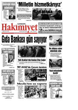 3 mart.qxd - Çorum Hakimiyet Gazetesi