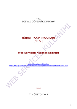 Web Servis Formatları (Son Güncelleme: 22 Ağustos 2014)