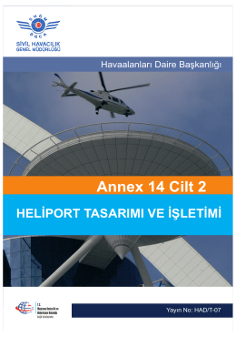Annex 14 Cilt 2 - Sivil Havacılık Genel Müdürlüğü