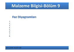 MALZEME BILGISI-B9 1. 2. 3. 4. 5. 6. 7. 8.