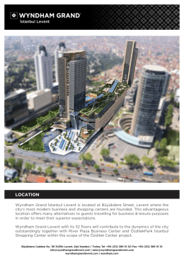 E-Brochure... - Wyndham Grand İstanbul Levent