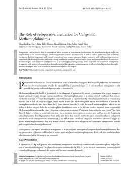 The Role of Preoperative Evaluation for Congenital