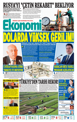 9 EKİM 2014 - Ekonomi Gazetesi