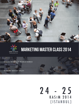 Marketing Master Class 2014