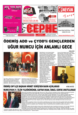 27.01.2014 Tarihli Cephe Gazetesi