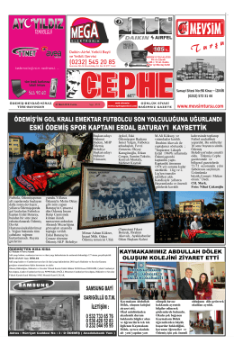 21.03.2014 Tarihli Cephe Gazetesi