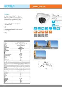 Karel NDE-113RB-01 IP HD Dome Kamera PDF Dosyası198.8 KB