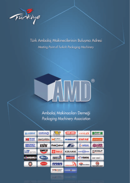 AMD KATALOG 2013.indd - Ambalaj Makinecileri Derneği