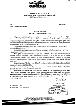 çosKK - Denizli Milli Eğitim Müdürlüğü