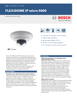 FLEXIDOME IP micro 5000 - Bosch Security Systems