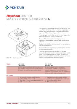 Jbu-100 - Pentair Thermal Controls