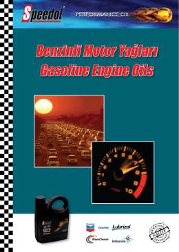 Benzinli Motor Yağları Gasoline Engine Oils
