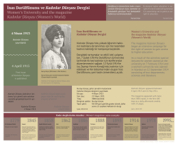 İnas Darülfünunu / Kadın Üniversitesi 1914 – 1919