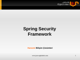 Spring Security Framework