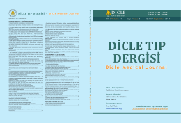 Cover File - Dicle Tıp Dergisi