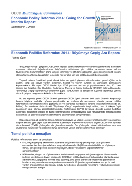 OECD Multilingual Summaries Economic Policy Reforms 2014