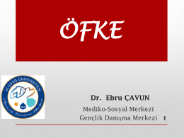 Öfke Kontrolü Dr. Ebru Çavun