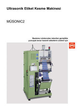 Ultrasonik Etiket Kesme Makinesi MÜSONIC2