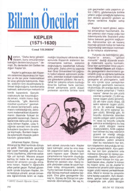 Kepler (1571-1630) Gökbilim