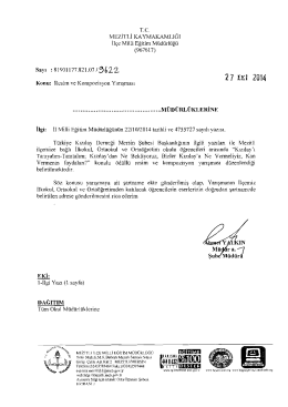 27 EKİ 2014 - mersin - mezitli ilçe millî eğitim müdürlüğü