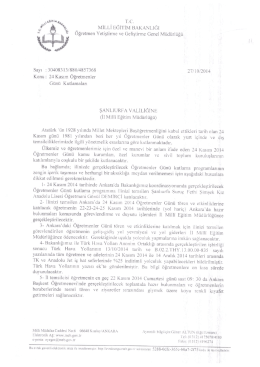 MiLLi EGiTiM BAKANUĞI - karaköprü ilçe milli eğitim müdürlüğü
