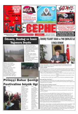 10.06.2014 Tarihli Cephe Gazetesi