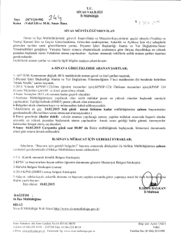 Vekil İmam-Hatiplik ve Müezzinlik Sınav Duyurusu