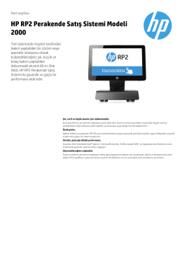 HP RP2 Perakende Satış Sistemi Modeli 2000 - Hewlett